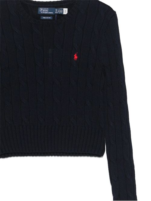 Cardigan a coste blu POLO RALPH LAUREN | 211959283002